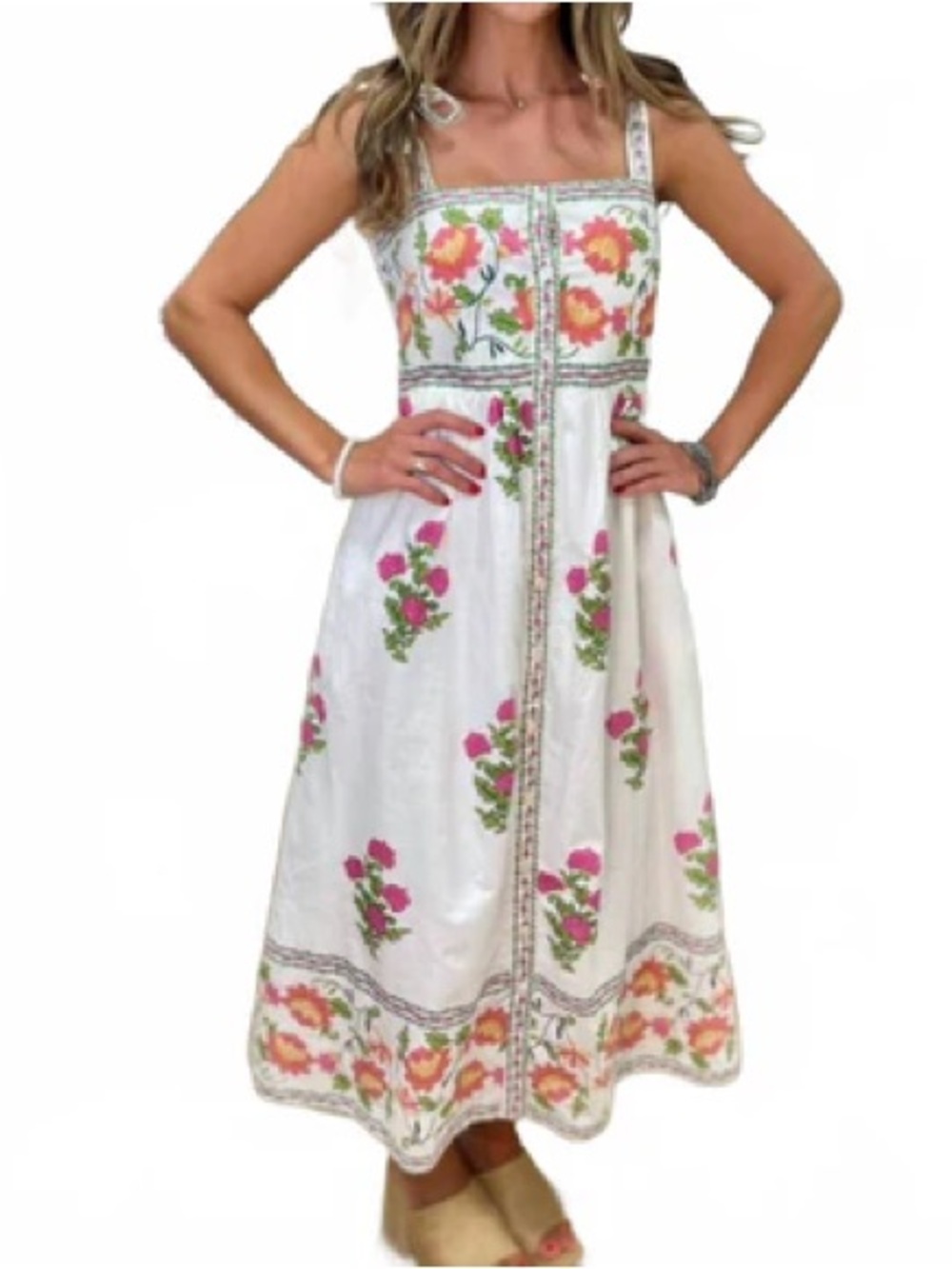 NWT | THML Midi Dress Size M - Picture 2 of 9